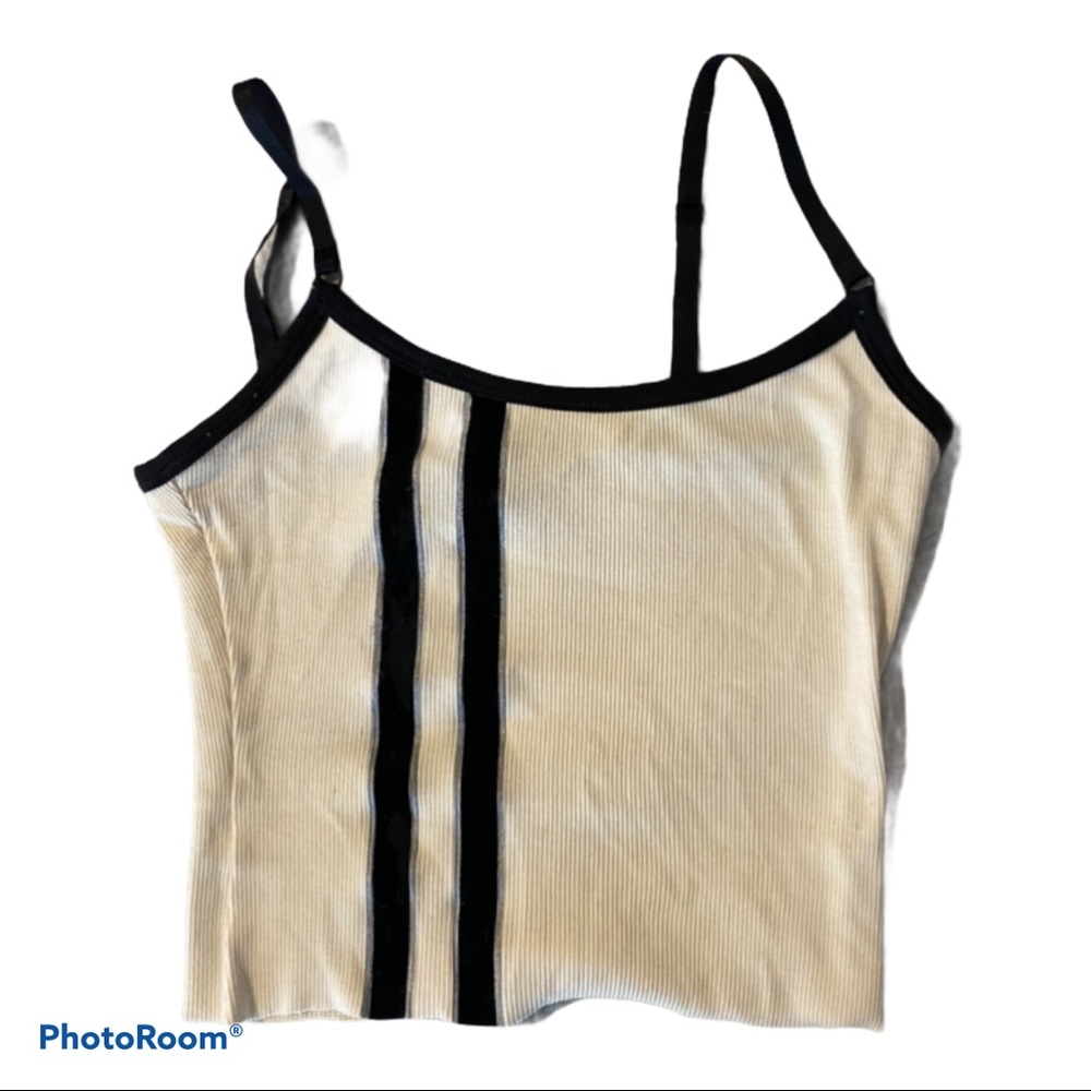 bebe sport cropped fitted tank